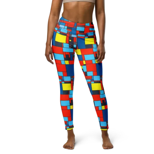 Electric Bauhaus on a Yoga Leggings