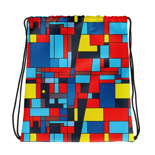 Electric Bauhaus on a Drawstring Bag