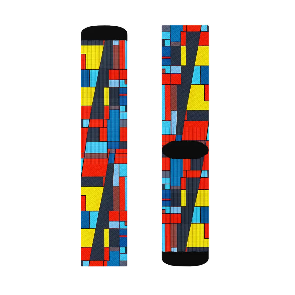 Electric Bauhaus on Socks — Right Sock