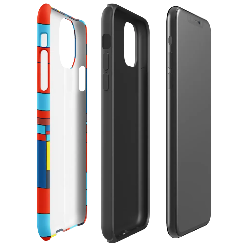 Electric Bauhaus on Tough Case for iPhone® — Right