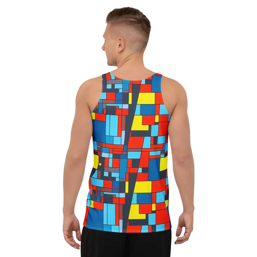 Electric Bauhaus on Men's Tank Top — Back