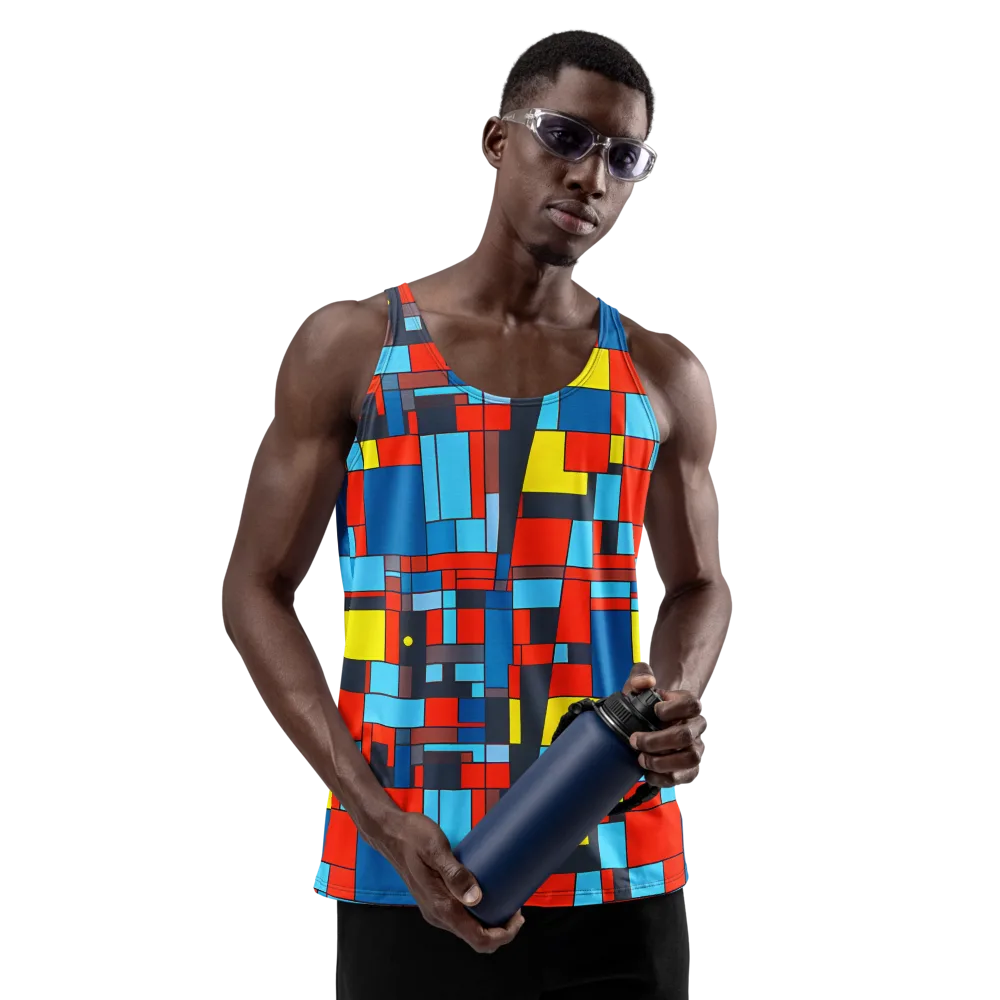 Electric Bauhaus on Men's Tank Top — Front