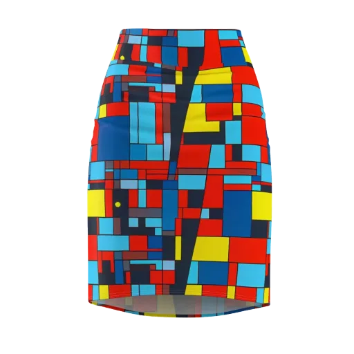 Electric Bauhaus on a Pencil Skirt