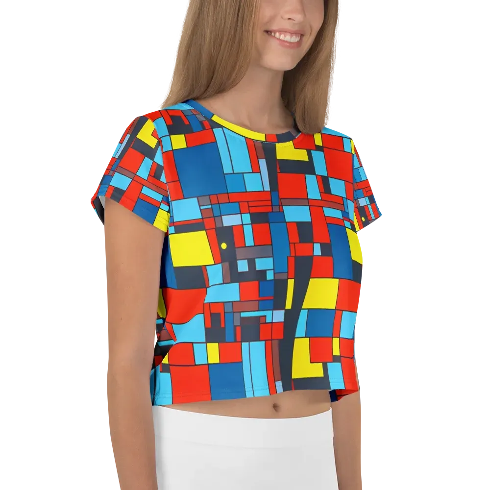 Electric Bauhaus on Crop Tee — Right