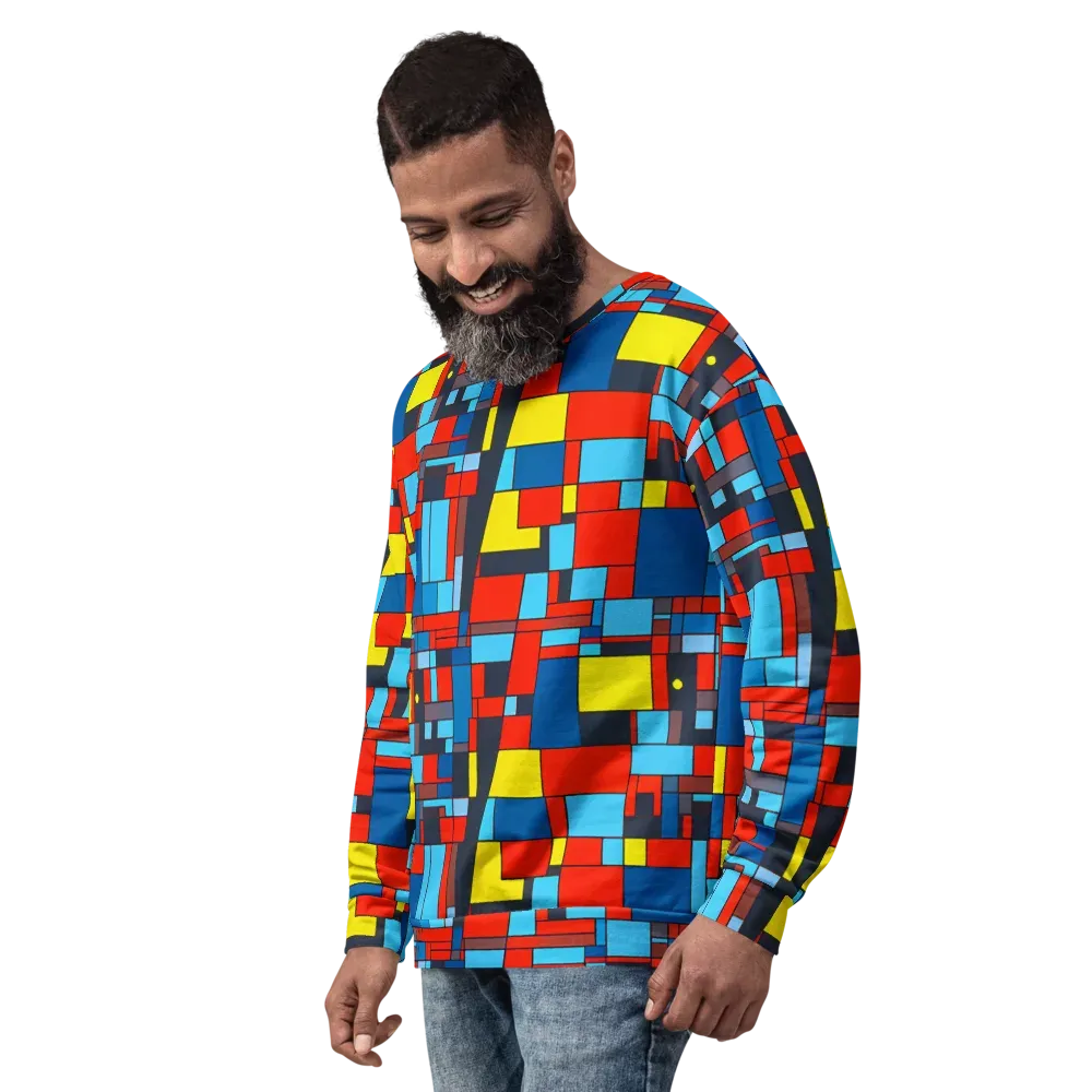 Electric Bauhaus on Sweatshirt — Left Front