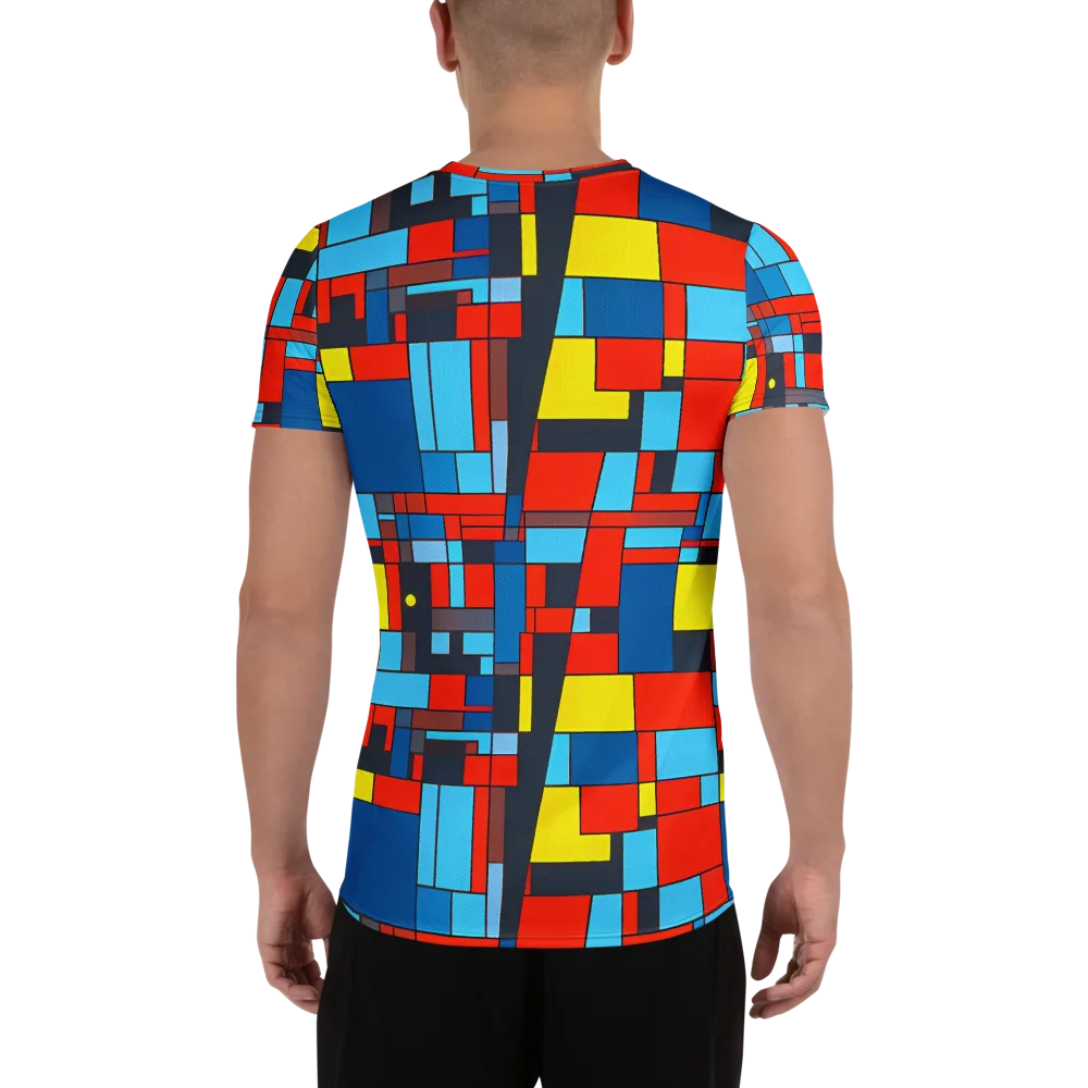 Electric Bauhaus on Men's Athletic T-Shirt — Back