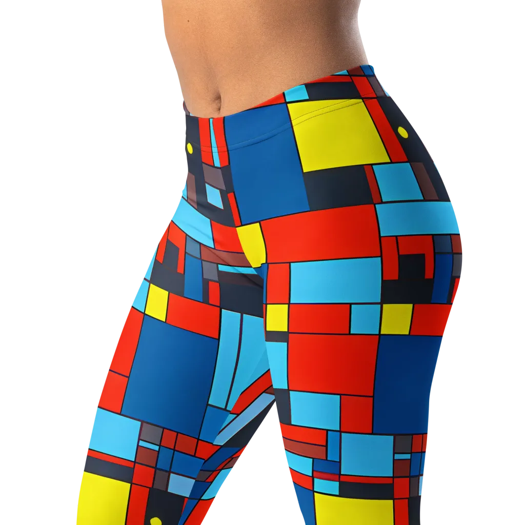 Electric Bauhaus on Leggings — Left Front