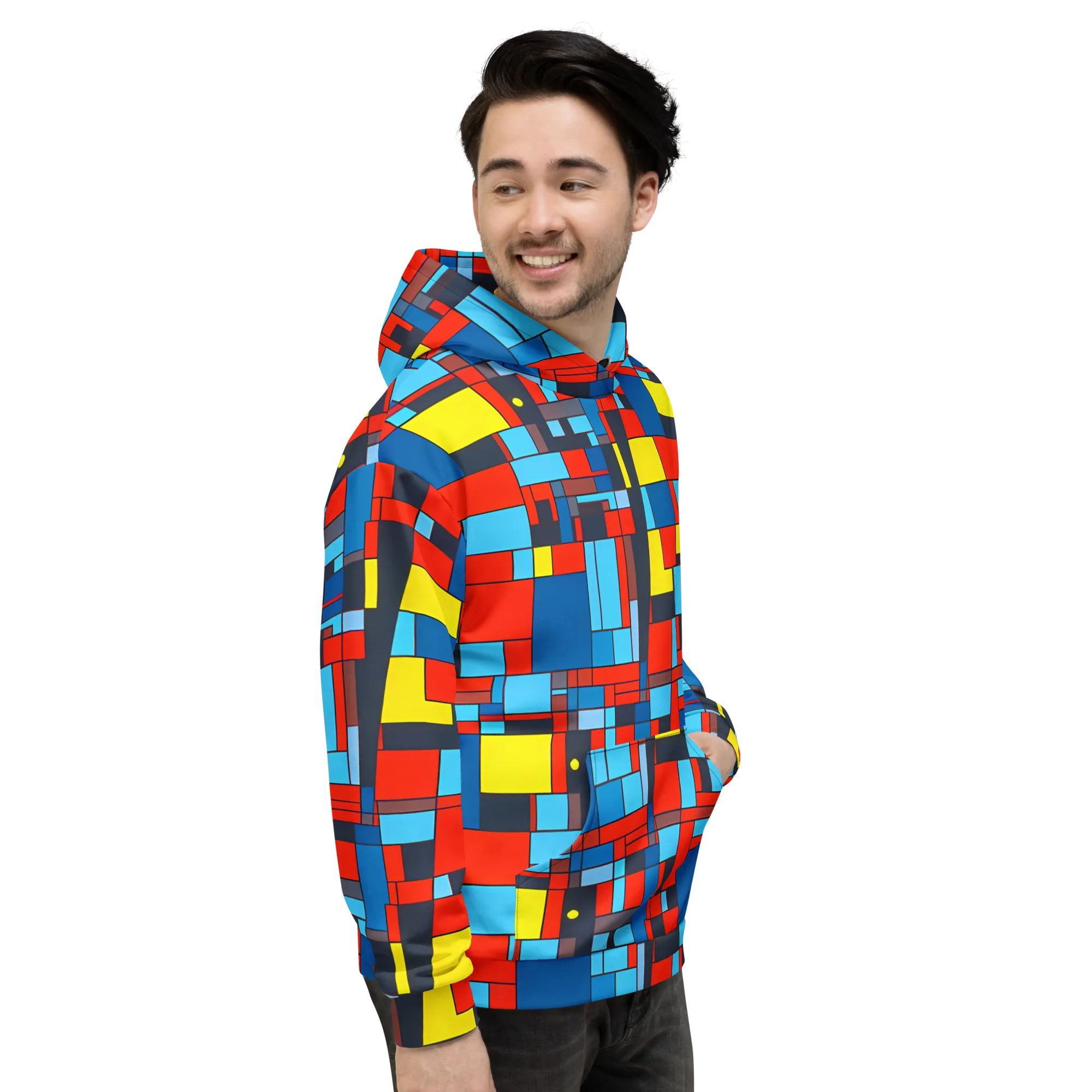 Electric Bauhaus on Hoodie — Right