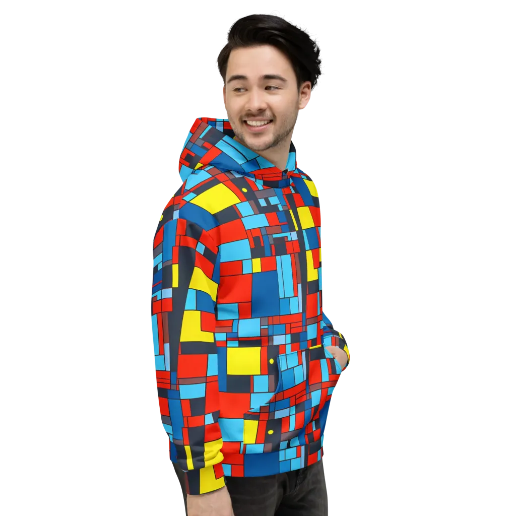 Electric Bauhaus on Hoodie — Right