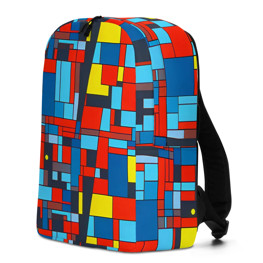 Electric Bauhaus on Minimalist Backpack — Left