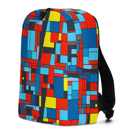 Electric Bauhaus on a Minimalist Backpack