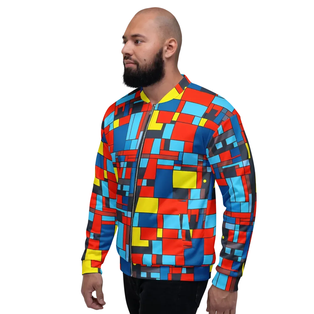 Electric Bauhaus on Bomber Jacket — Left
