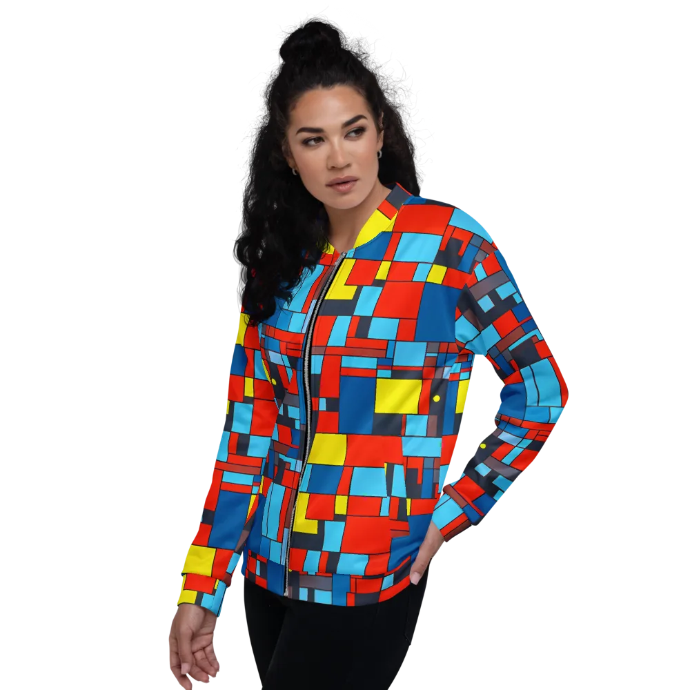 Electric Bauhaus on Bomber Jacket — Left