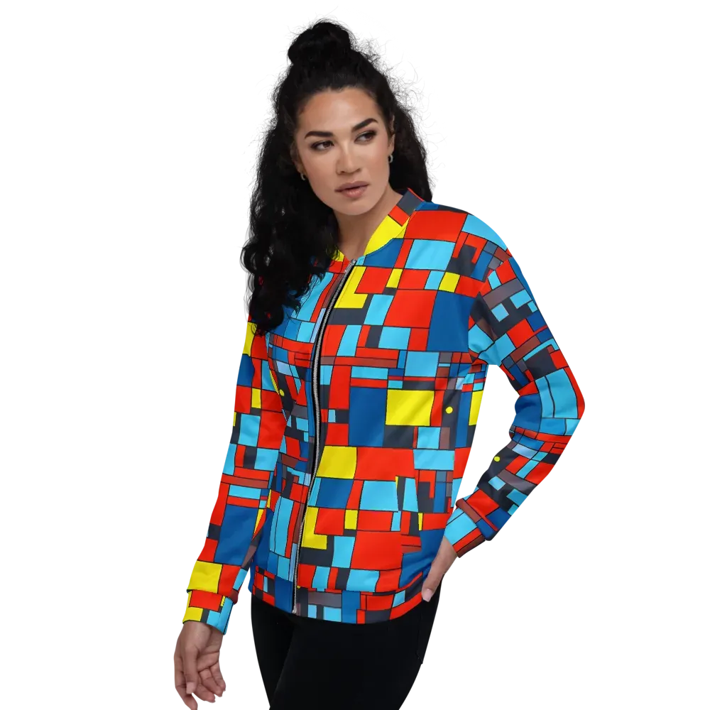 Electric Bauhaus on Bomber Jacket — Left