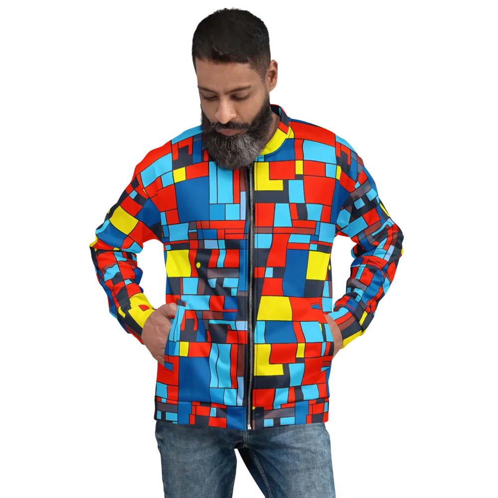 Electric Bauhaus on Bomber Jacket — Front
