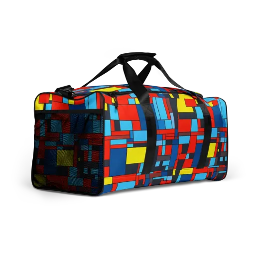 Electric Bauhaus on a Duffle Bag