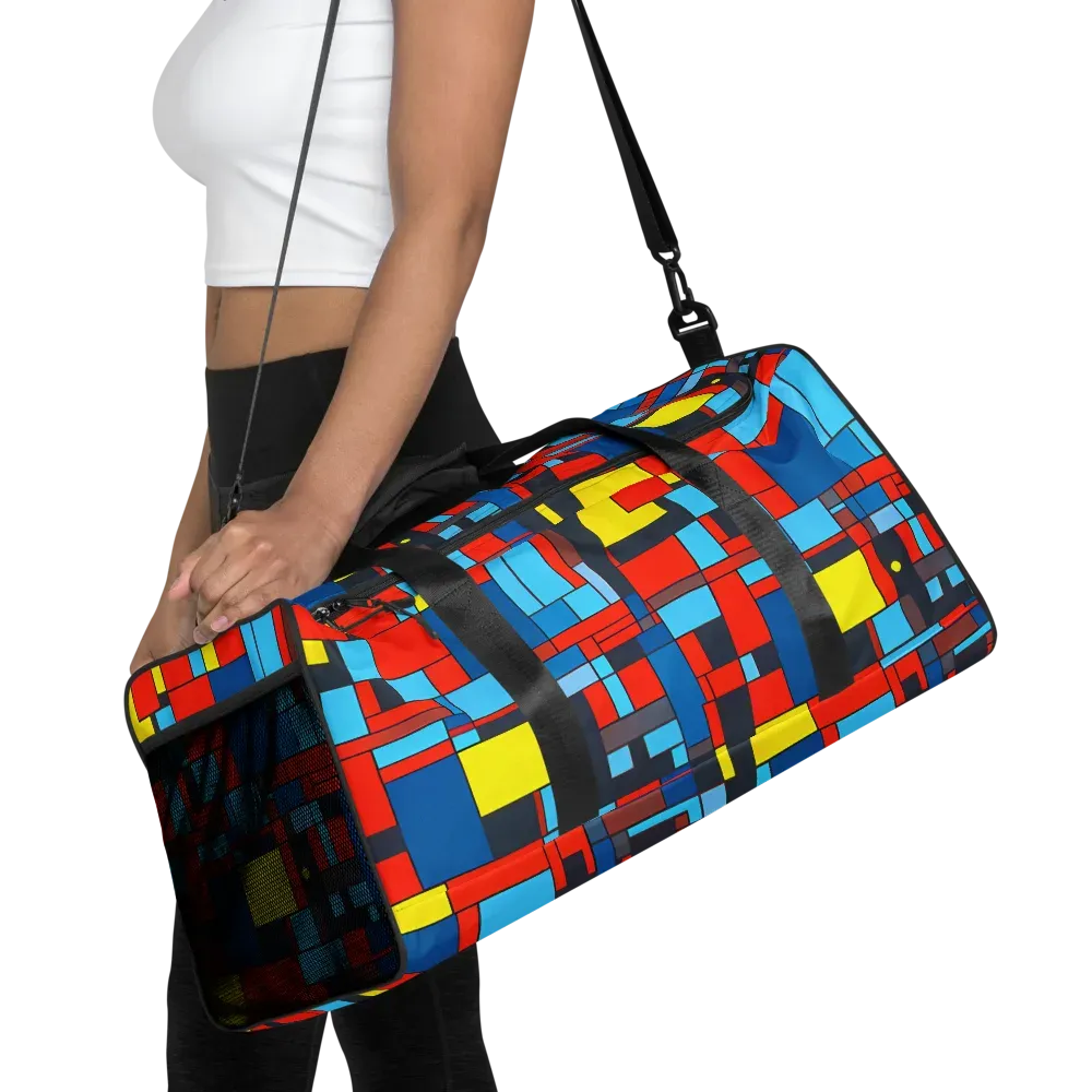 Electric Bauhaus on Duffle Bag — Front