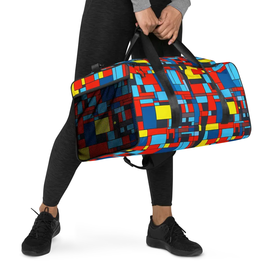 Electric Bauhaus on Duffle Bag — Right Front
