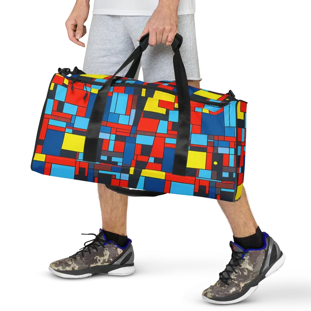 Electric Bauhaus on Duffle Bag — Front