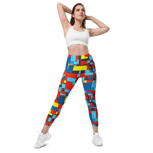 Electric Bauhaus on a Leggings with Pockets