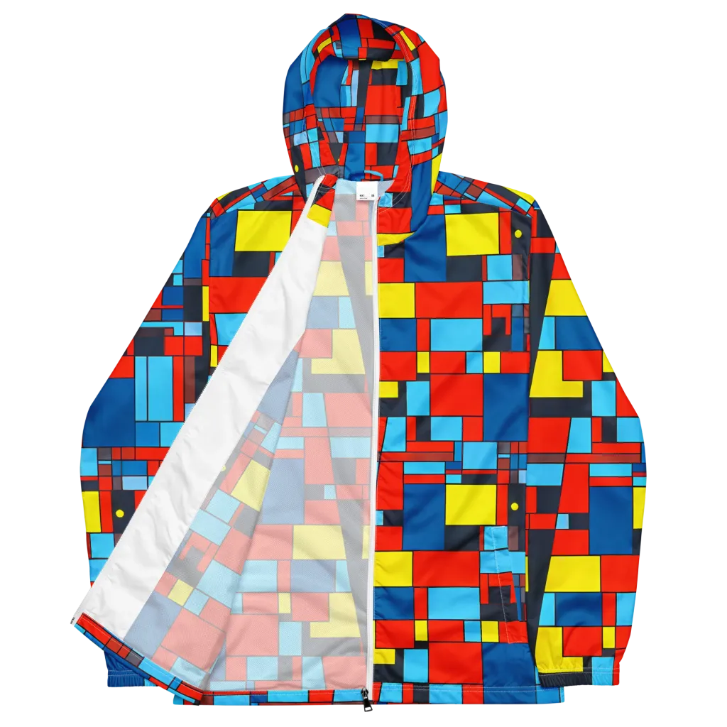 Electric Bauhaus on Men's Windbreaker — Front