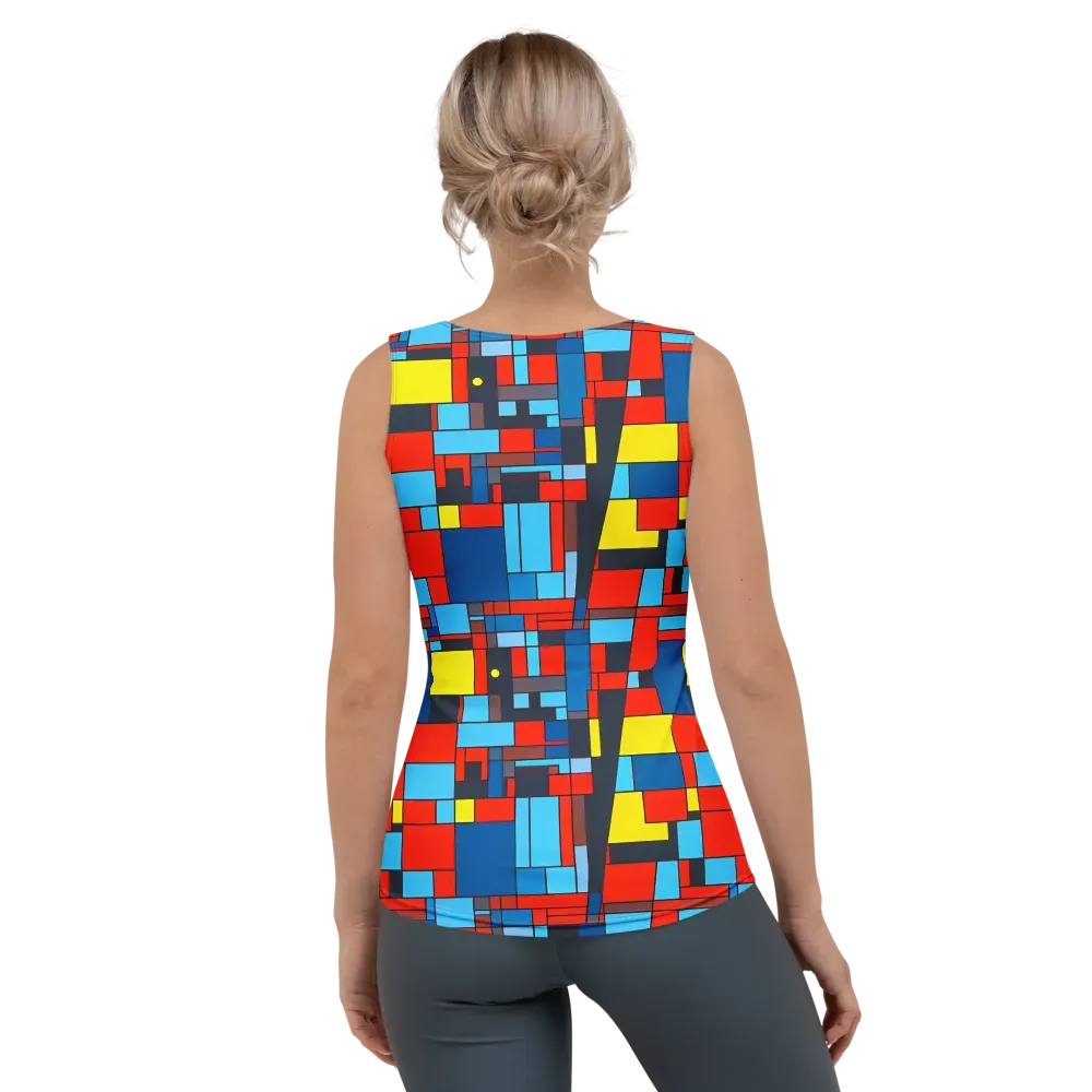 Electric Bauhaus on Women's Tank Top — Back