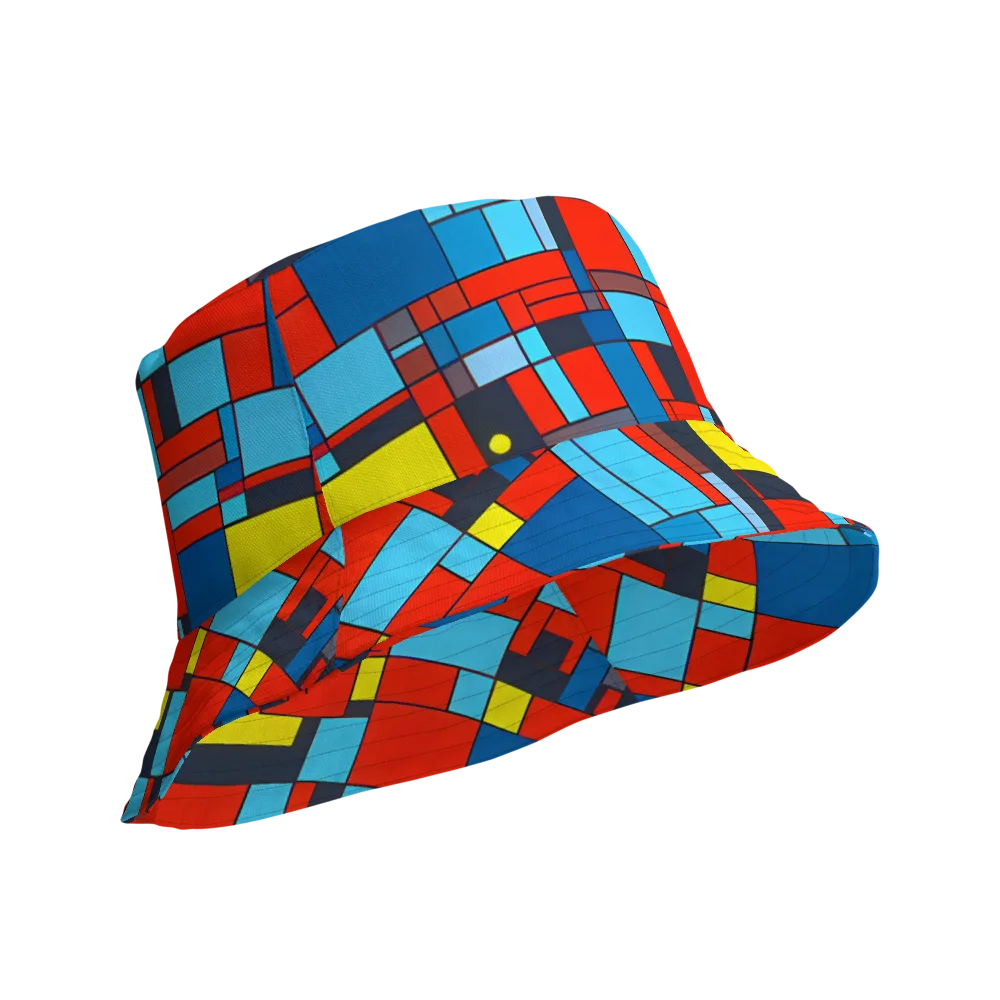 Electric Bauhaus on Reversible Bucket Hat — Product details Outside
