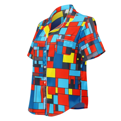 Electric Bauhaus on a Women's Short Sleeve Pajama Top