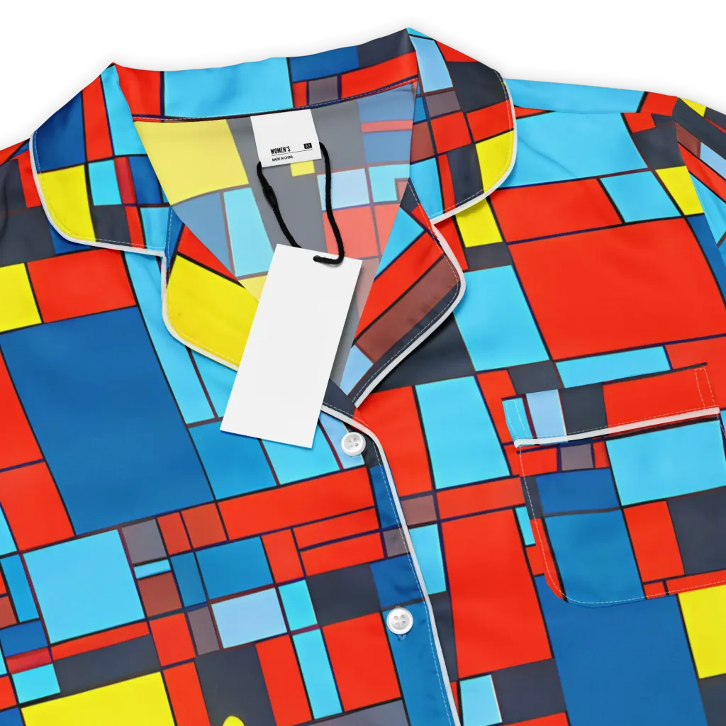 Electric Bauhaus on Women's Short Sleeve Pajama Top — Product details