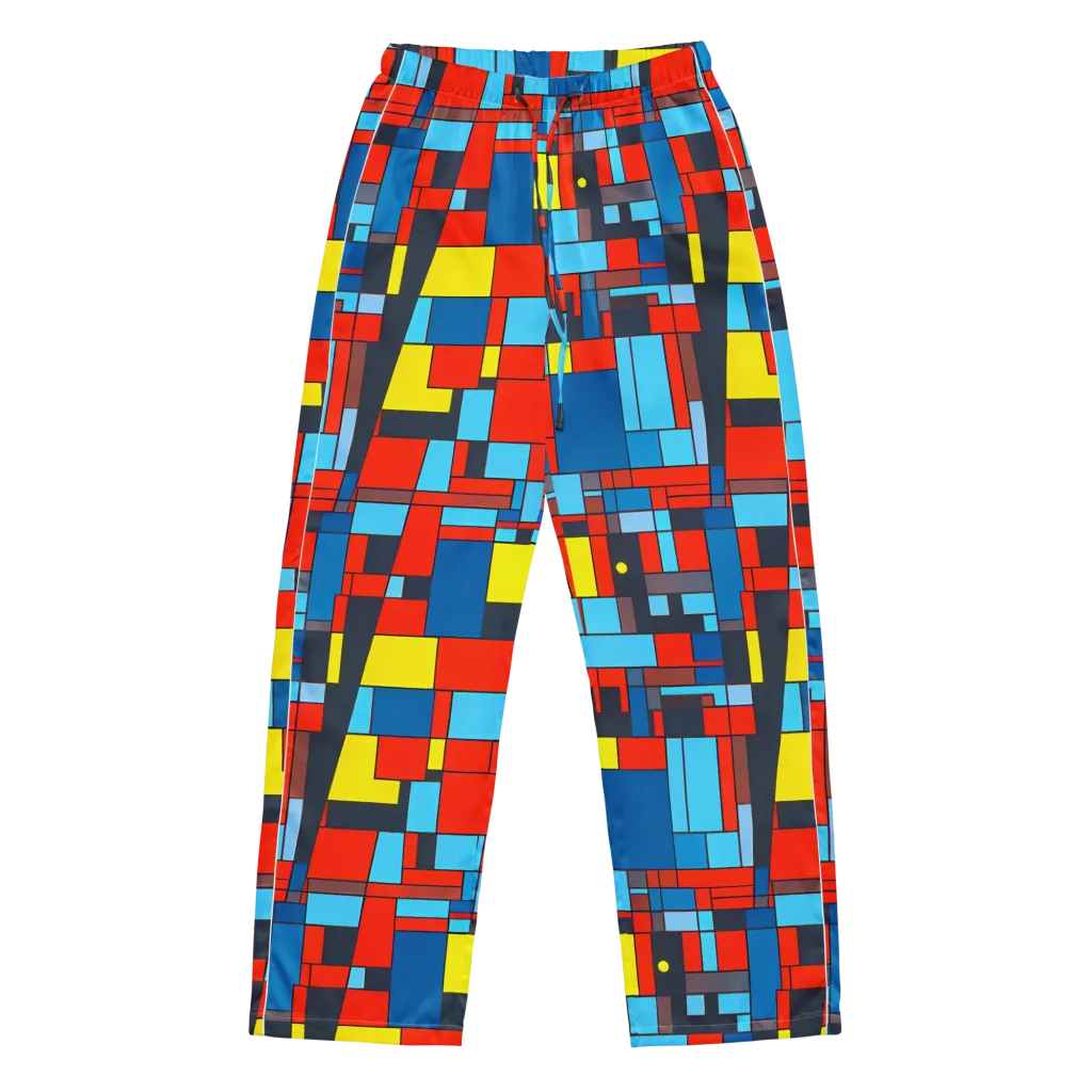 Electric Bauhaus on Women's Pajama Pants — Front