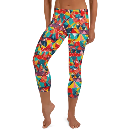 Carnival Canopies on a Capri Leggings