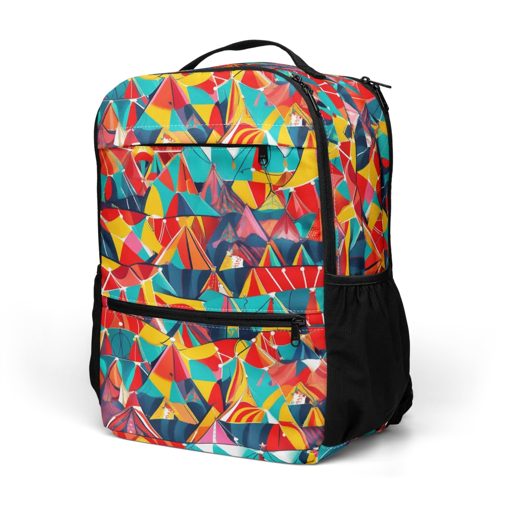 Carnival Canopies on Utility Backpack — Left Front