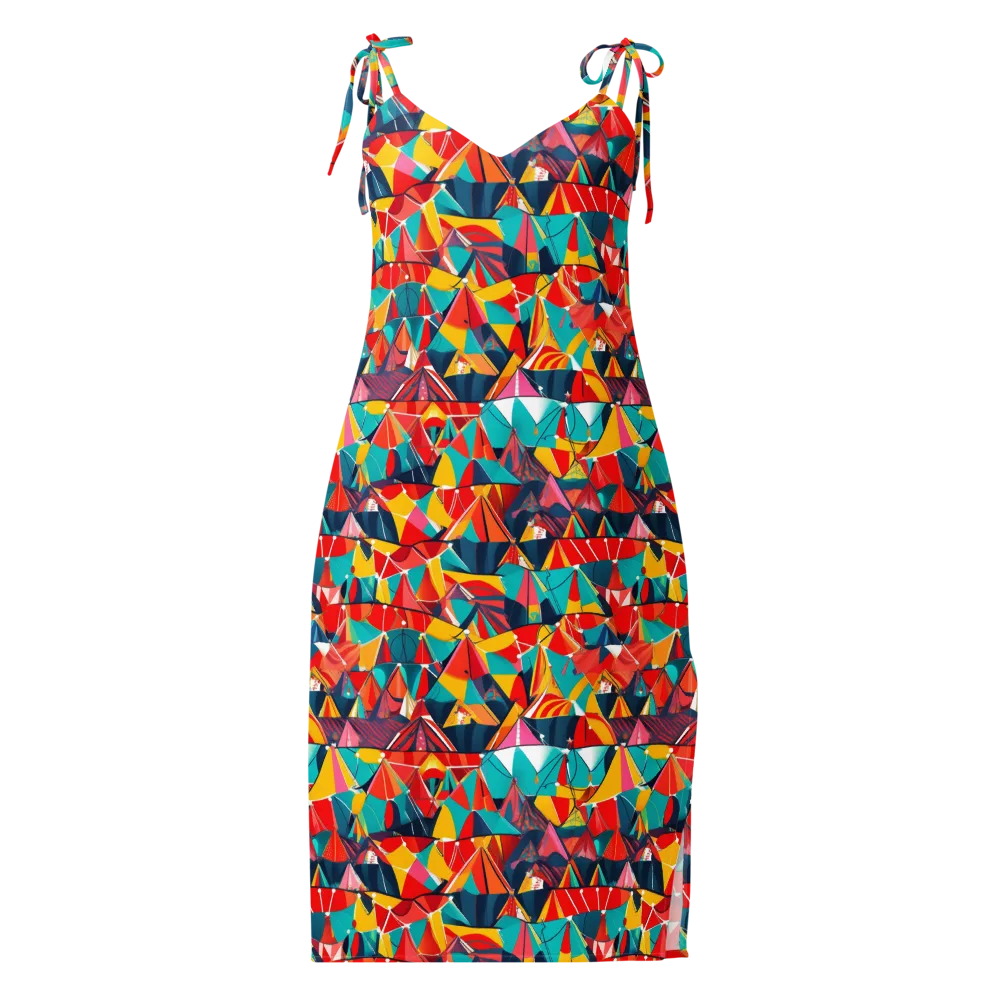 Carnival Canopies on Slip Dress — Front