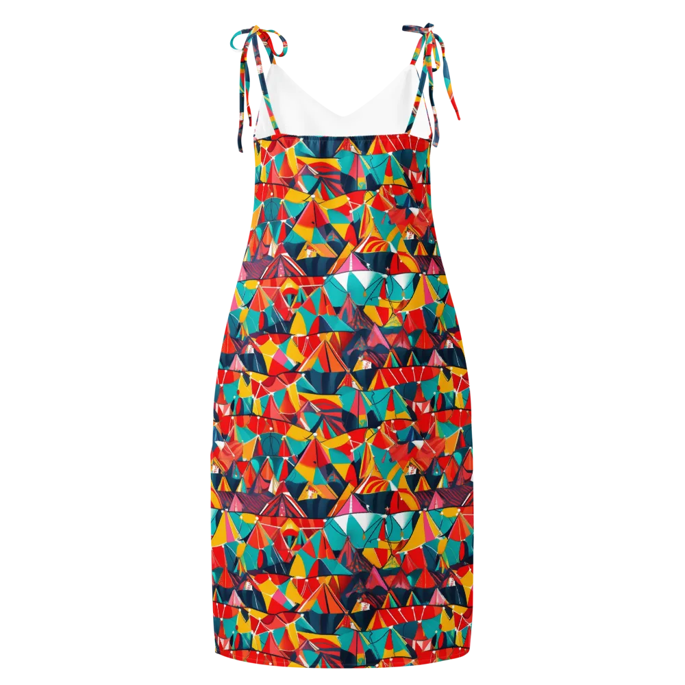 Carnival Canopies on Slip Dress — Back