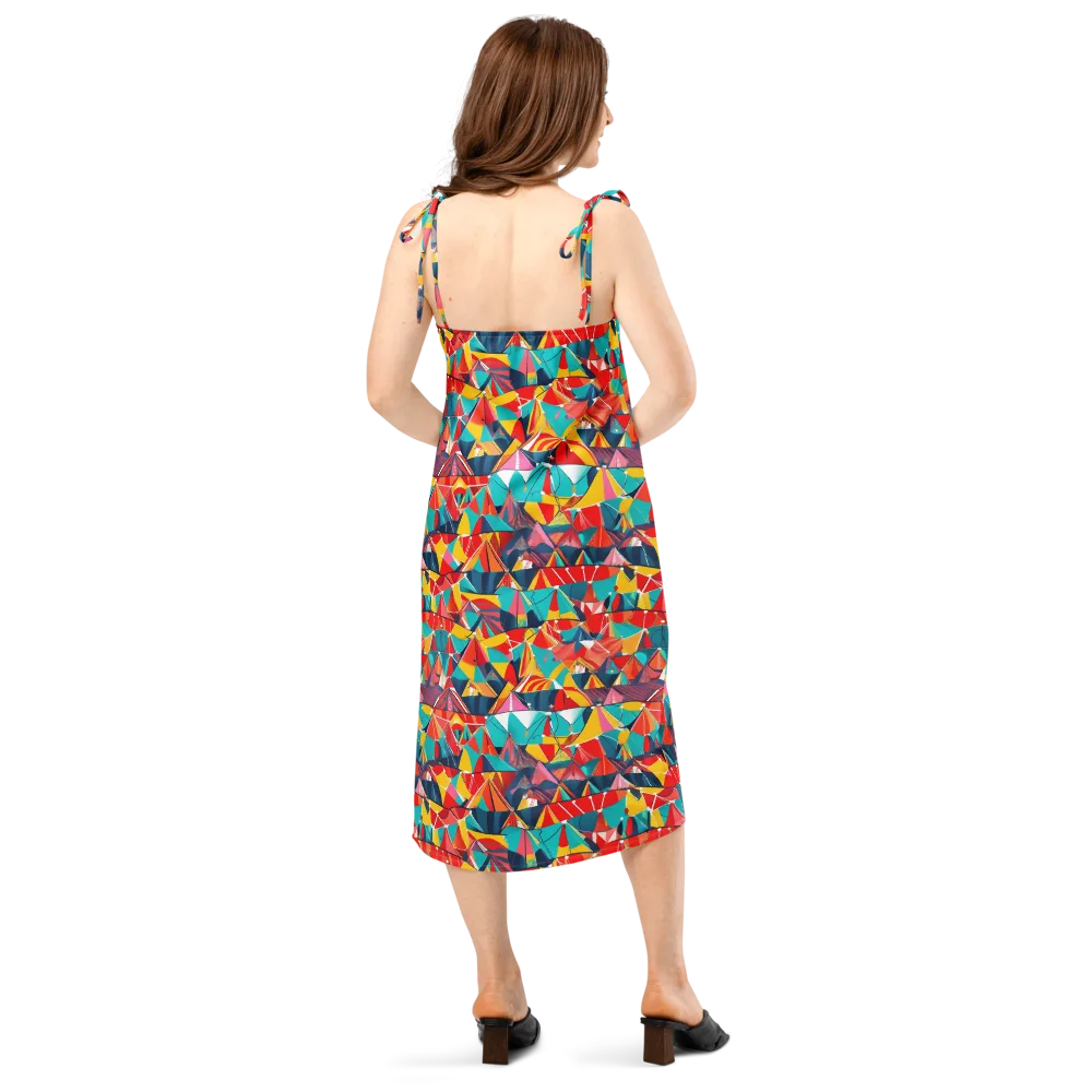 Carnival Canopies on Slip Dress — Back