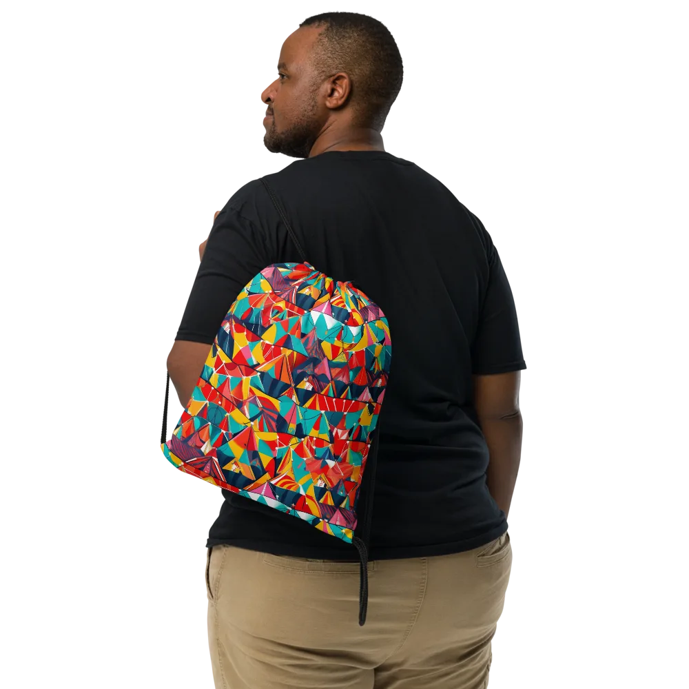 Carnival Canopies on Drawstring Bag — Front