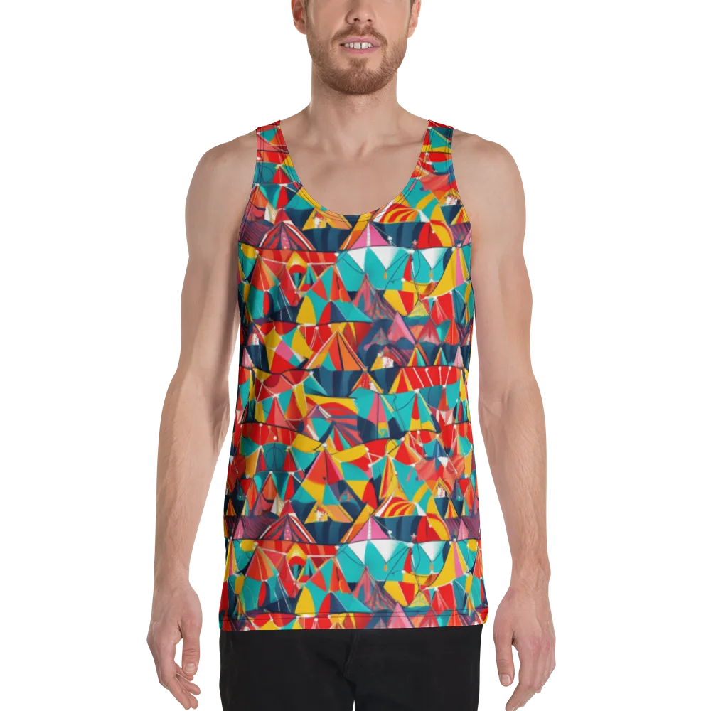 Carnival Canopies on Men's Tank Top — Front