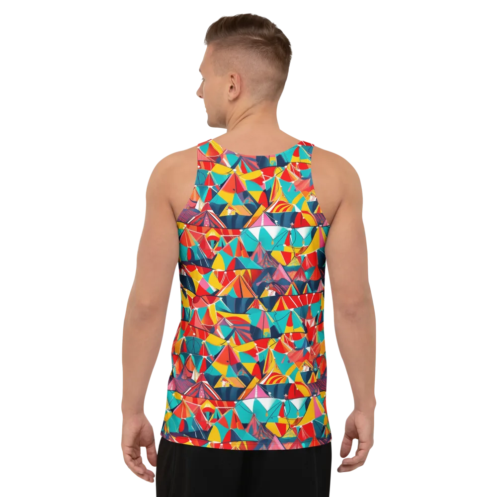 Carnival Canopies on Men's Tank Top — Back
