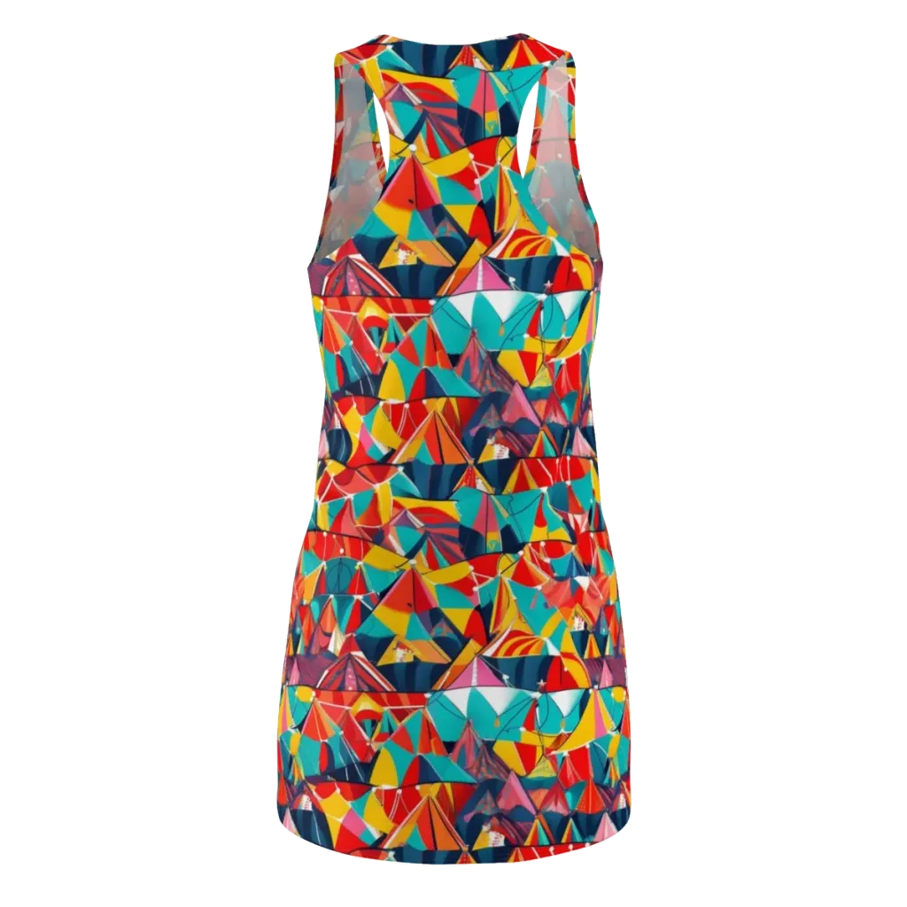 Carnival Canopies on Racerback Dress — Back