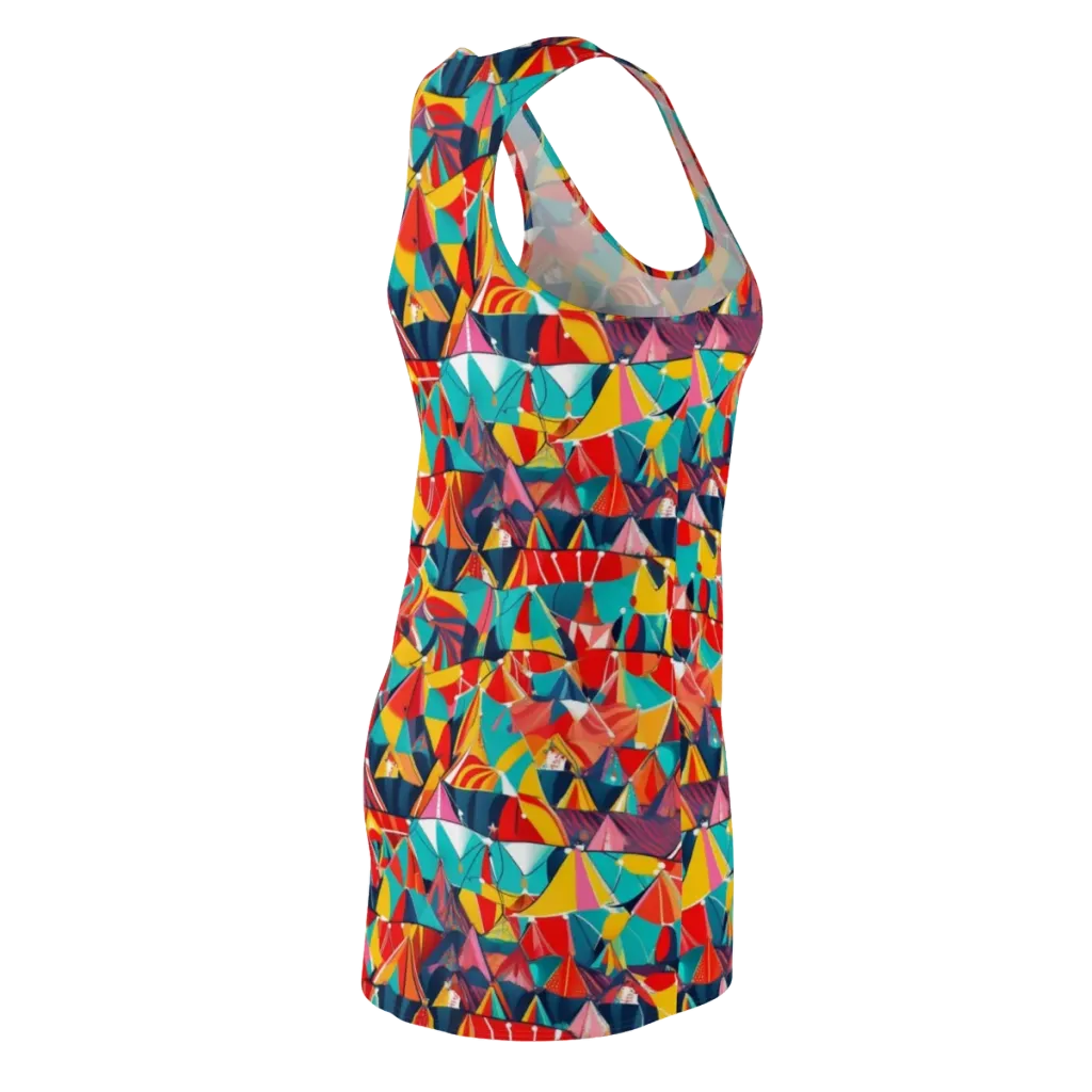 Carnival Canopies on Racerback Dress — Back Side