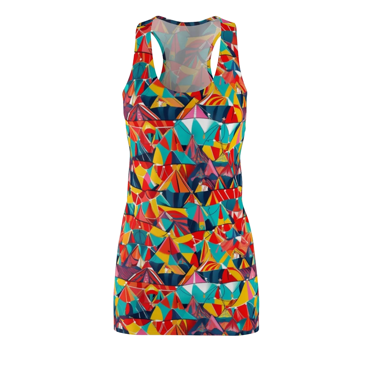 Carnival Canopies on Racerback Dress — Front