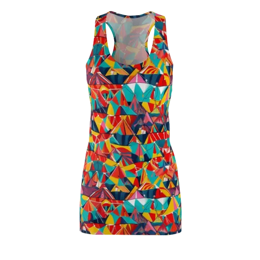 Carnival Canopies on a Racerback Dress