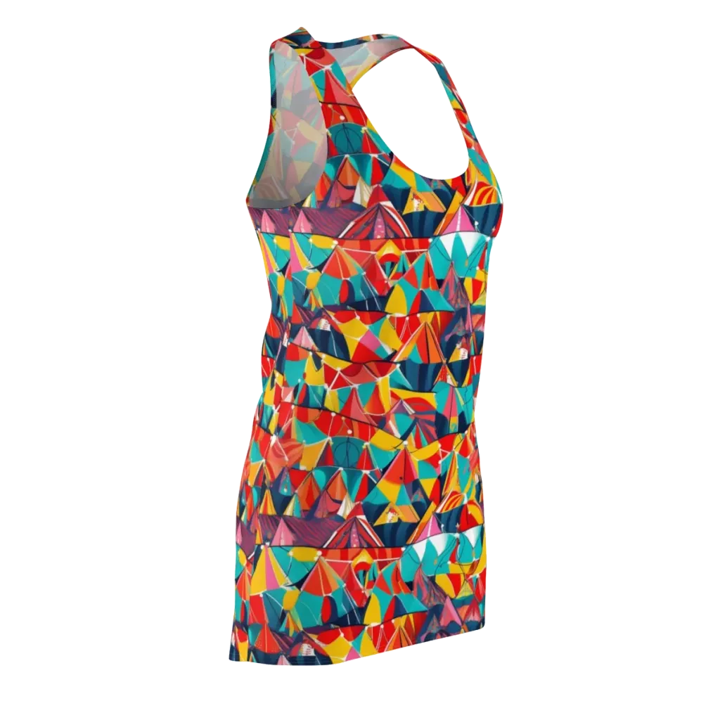 Carnival Canopies on Racerback Dress — Front Side