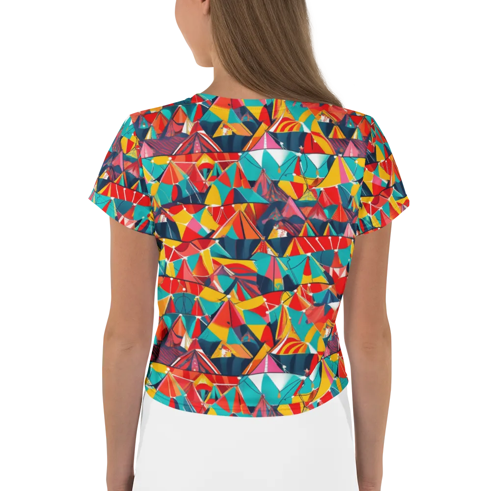 Carnival Canopies on Crop Tee — Back