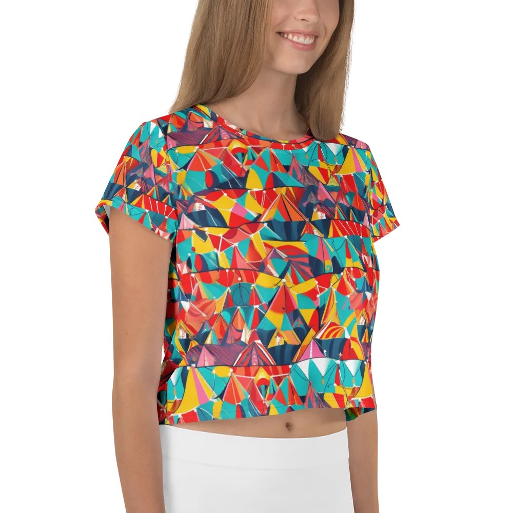 Carnival Canopies on Crop Tee — Right