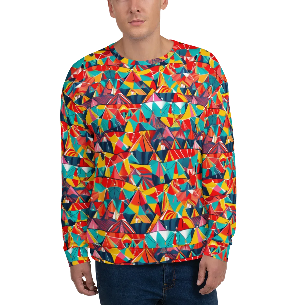 Carnival Canopies on Sweatshirt — Front