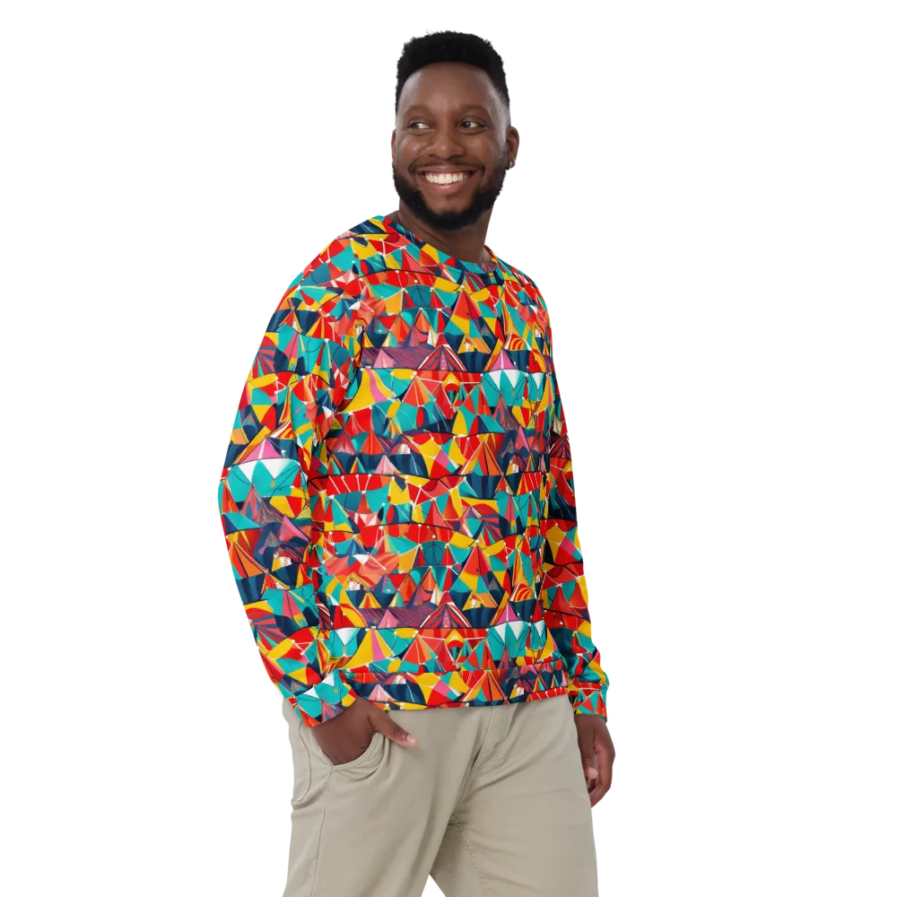 Carnival Canopies on Sweatshirt — Front