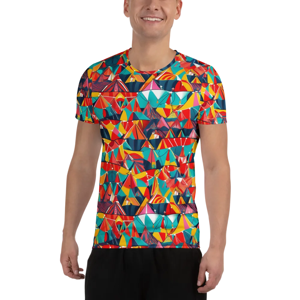 Carnival Canopies on Men's Athletic T-Shirt — Front
