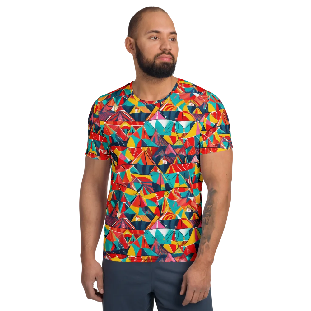 Carnival Canopies on Men's Athletic T-Shirt — Front