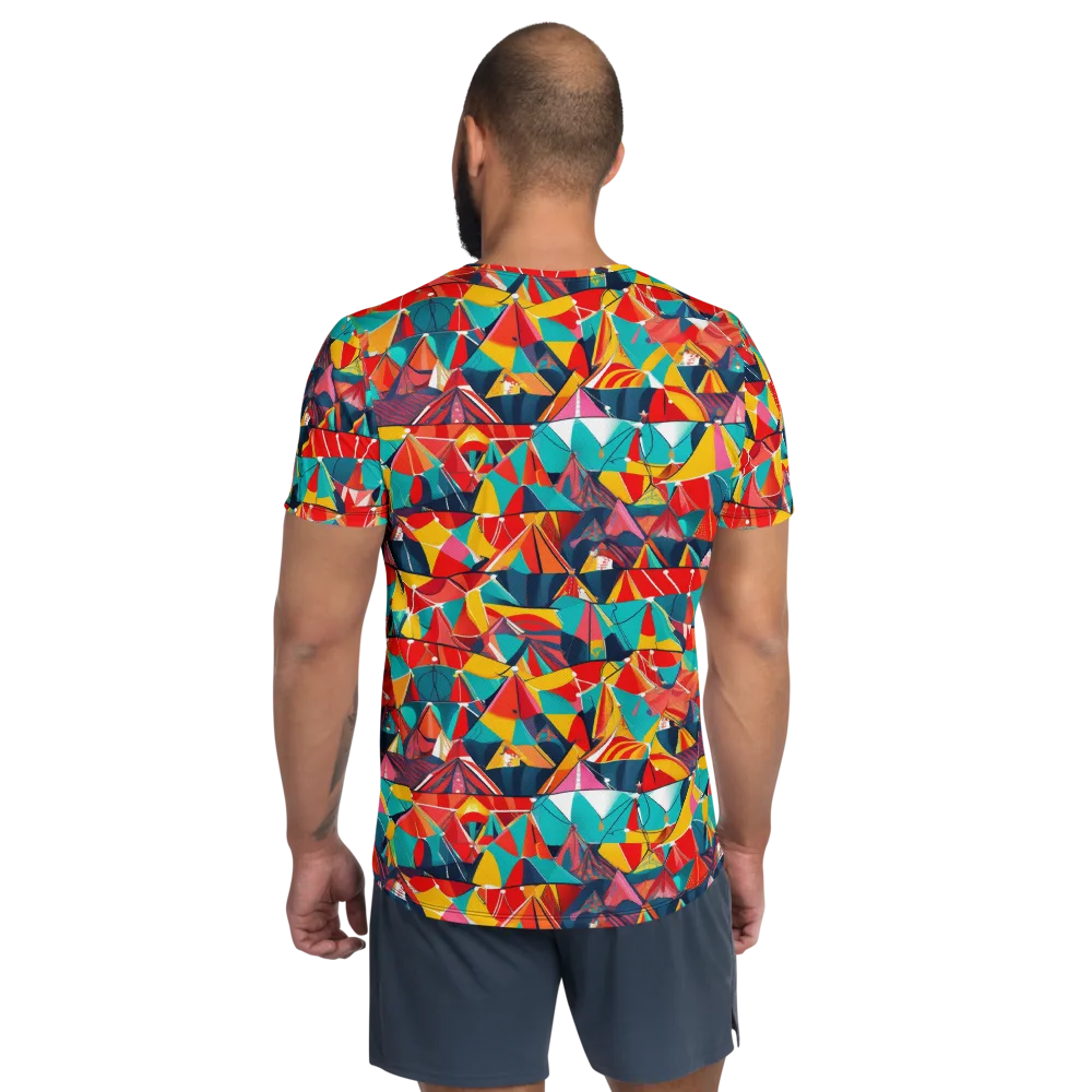 Carnival Canopies on Men's Athletic T-Shirt — Back